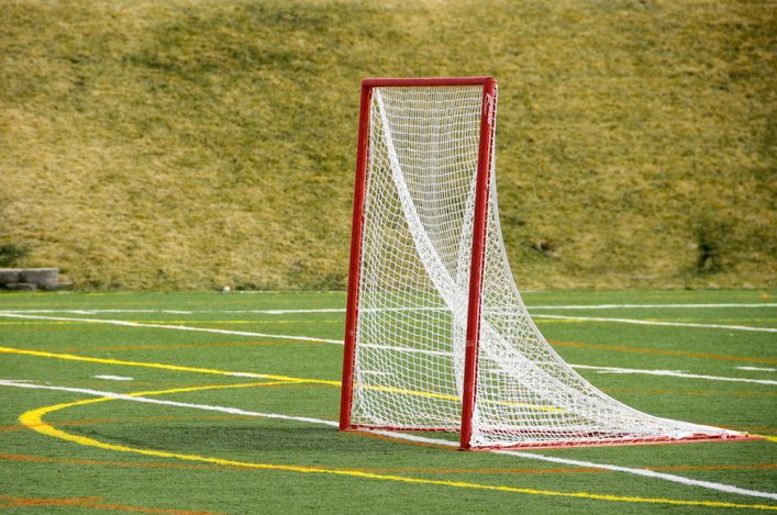 Lacrosse Net on a Turf Field