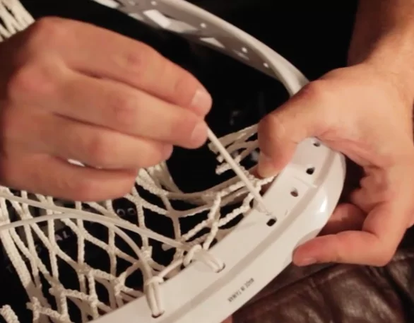 How to string a goalie head