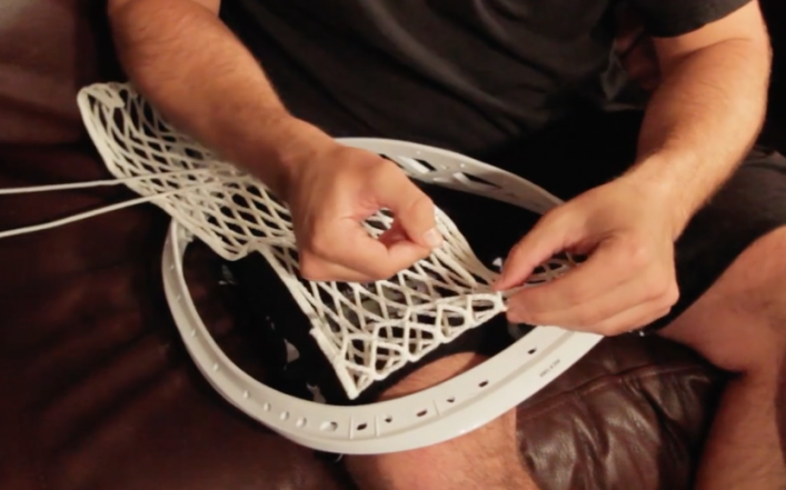 How to string goalie head - 2