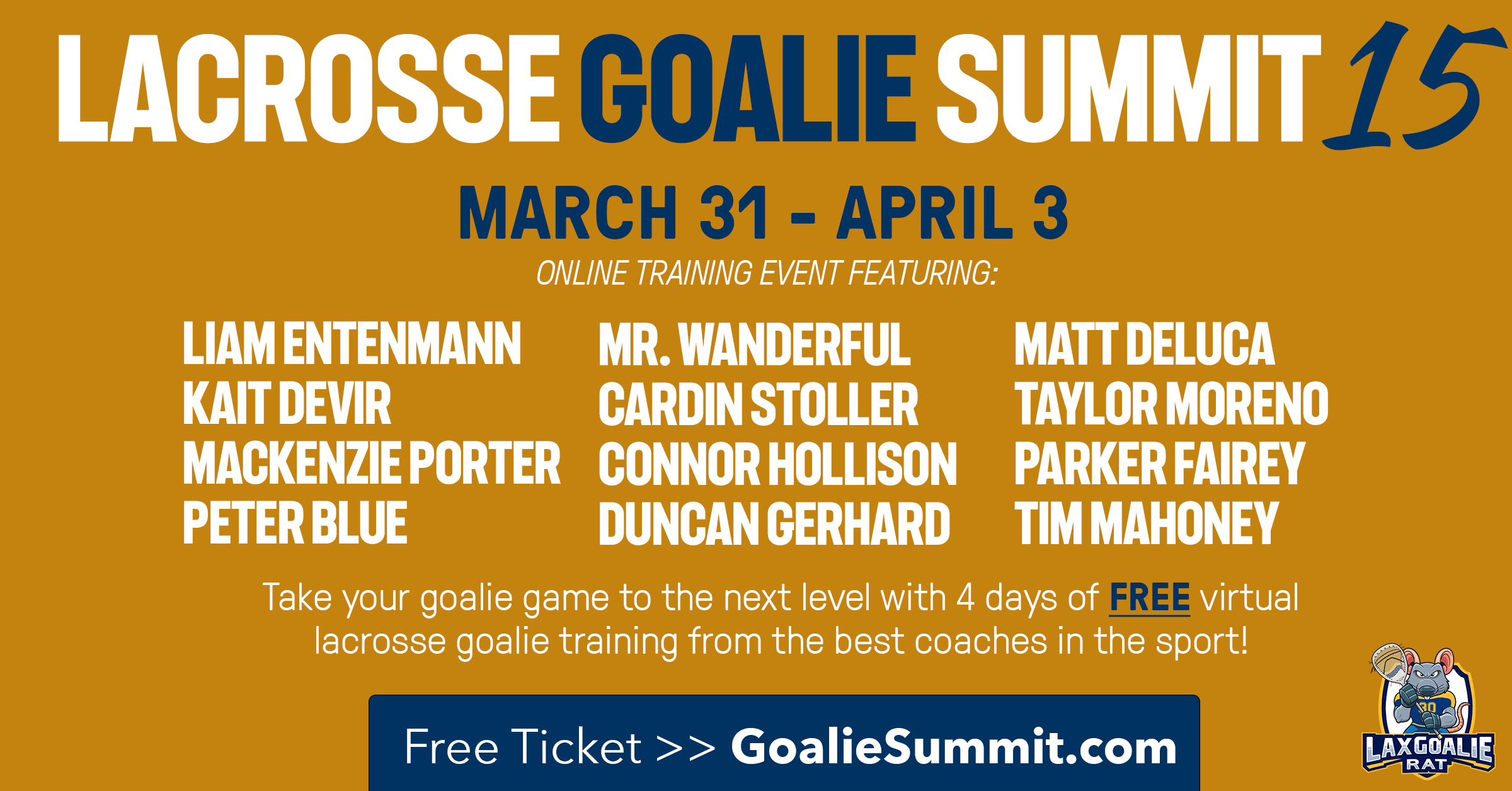 Lacrosse Goalie Summit 14